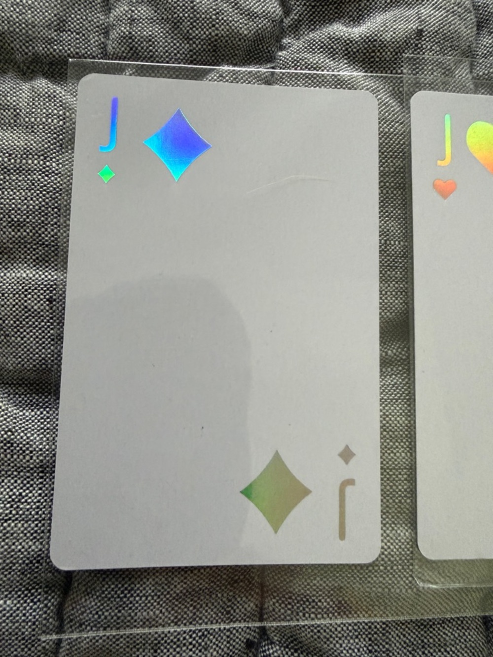 Dior White collectible Cards with Holographic Diamond Accents